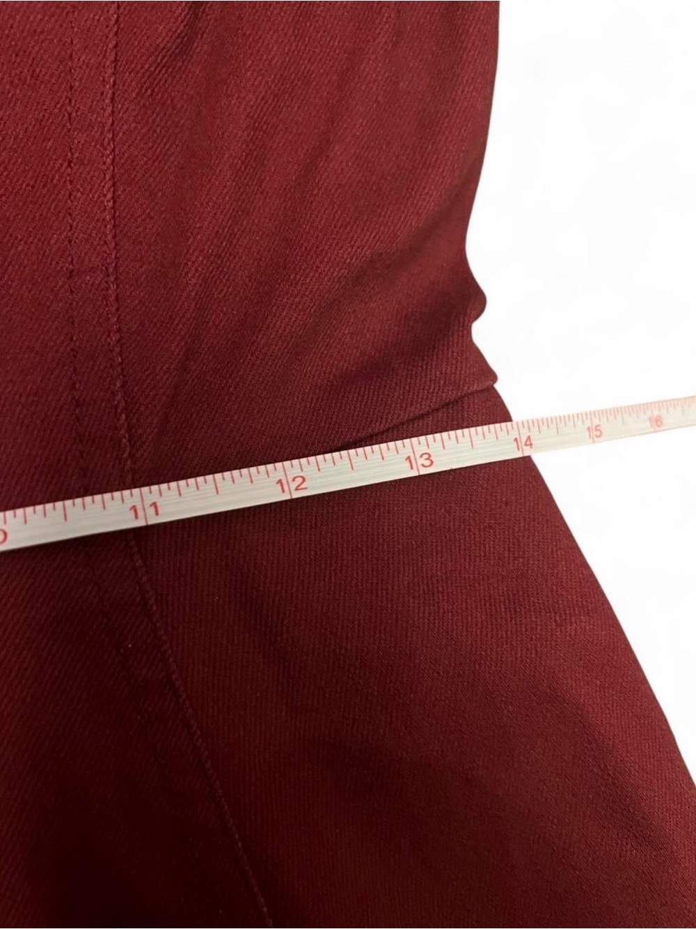Draper James Burgundy Fit-and-Flare Midi Dress - Picture 6 of 8